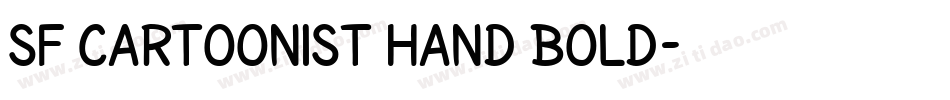 SF Cartoonist Hand Bold字体转换